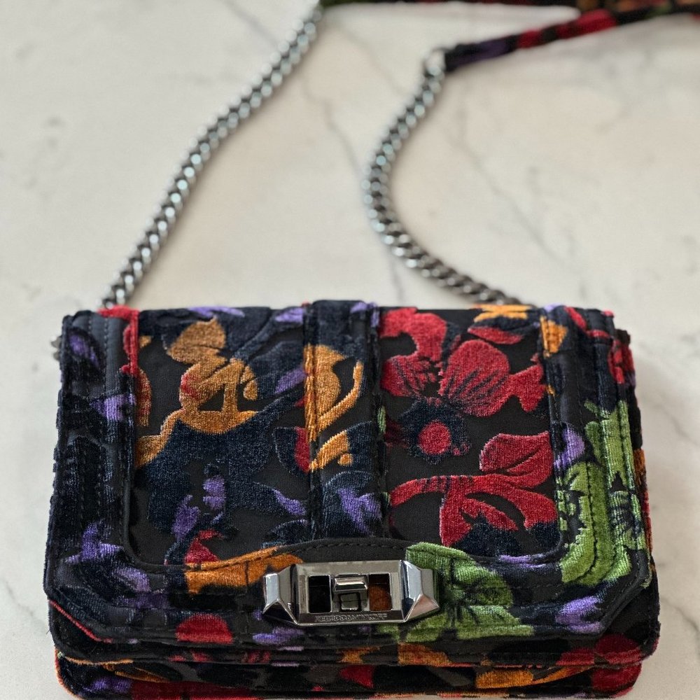 Rebecca Minkoff Velvet Love Floral Cross Body Bag